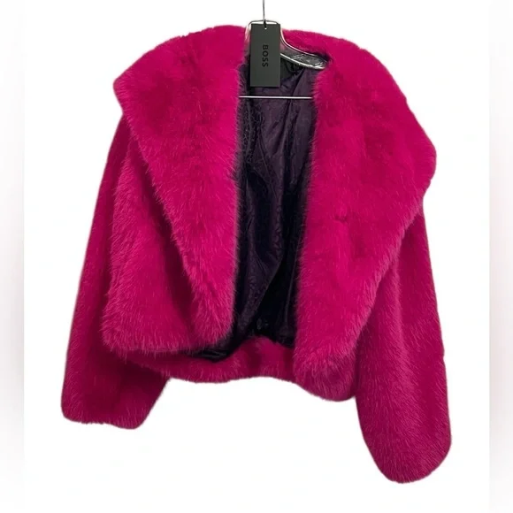 New NAOMI x BOSS 2.0 Cabarette Faux Fur Coat - Picture 6 of 11